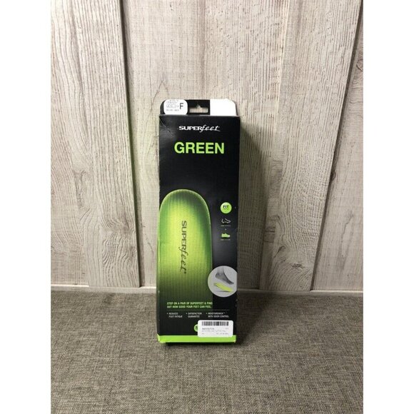 Superfeet Green High Profile High Volume Shoe Insoles Size F M 11.5-13 W 12.5+ - Picture 3 of 5